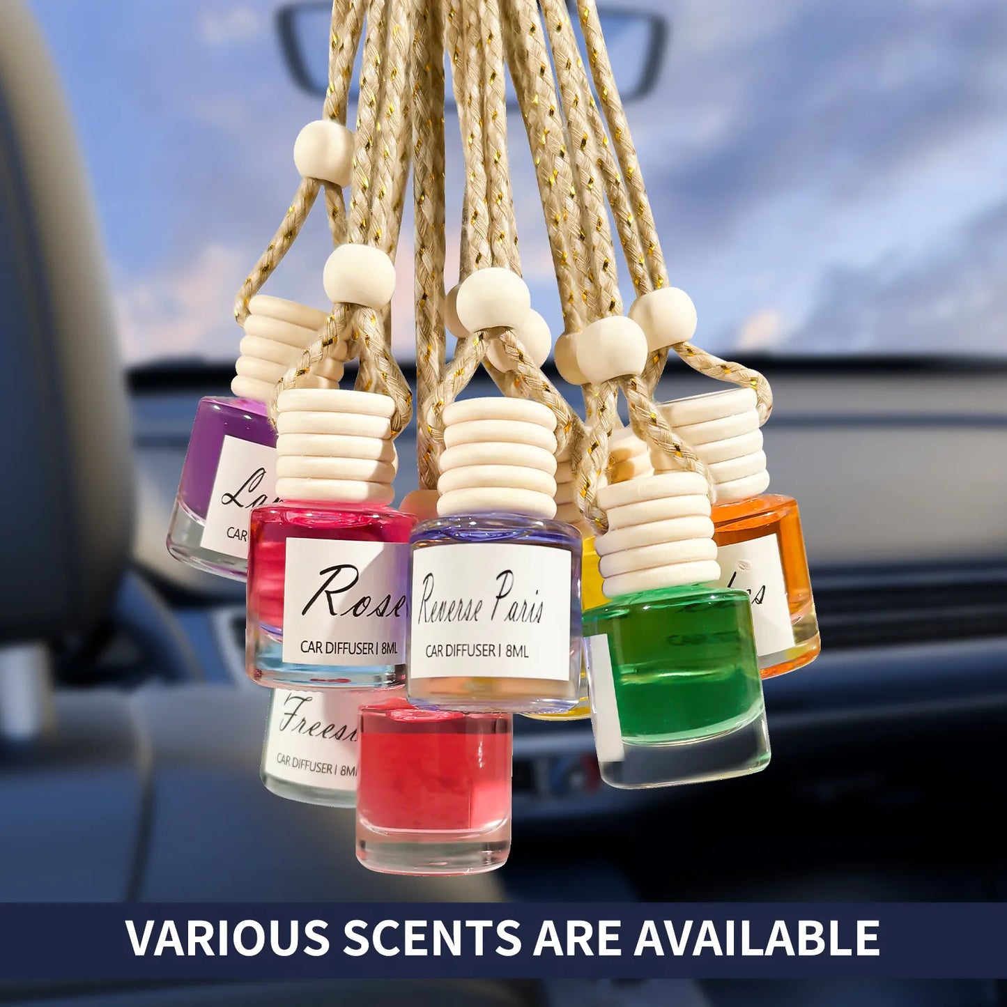 Scented Car Freshener - Car Air Freshener Diffuser - Last 60 Days